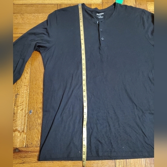 Bonobos Mens Prima Cotton Long Sleeve Henley Shirt Black Size XL - Picture 6 of 7
